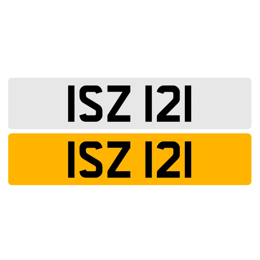 ISZ121 - 3x3 Dateless Registration Plate