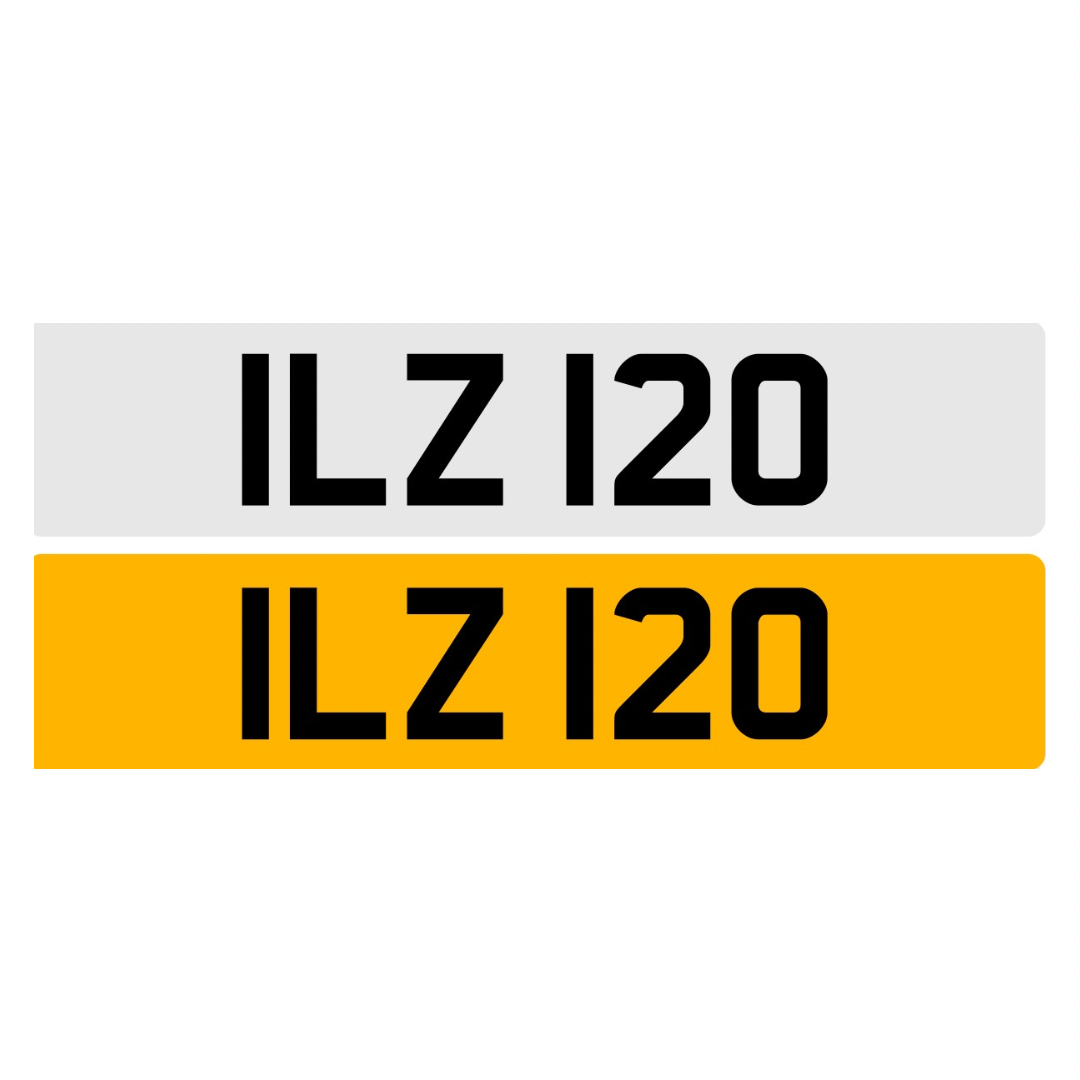 ILZ120 - 3x3 Dateless Registration Plate