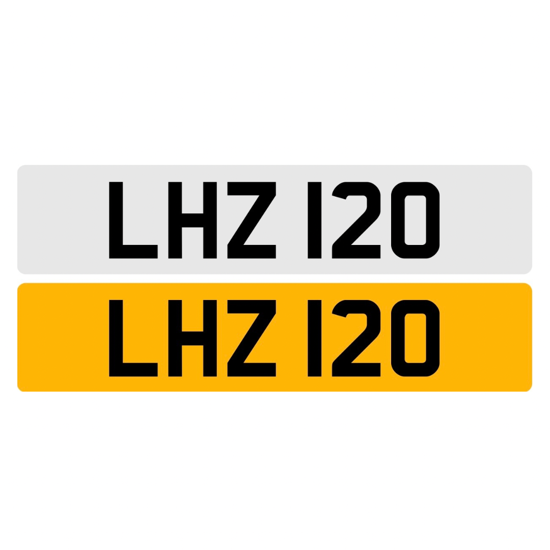 LHZ120 - 3x3 Dateless Registration Plate