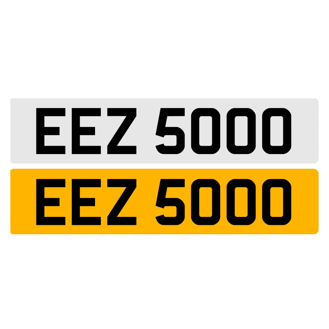 EEZ5000 - 3x4 Dateless Registration Plate