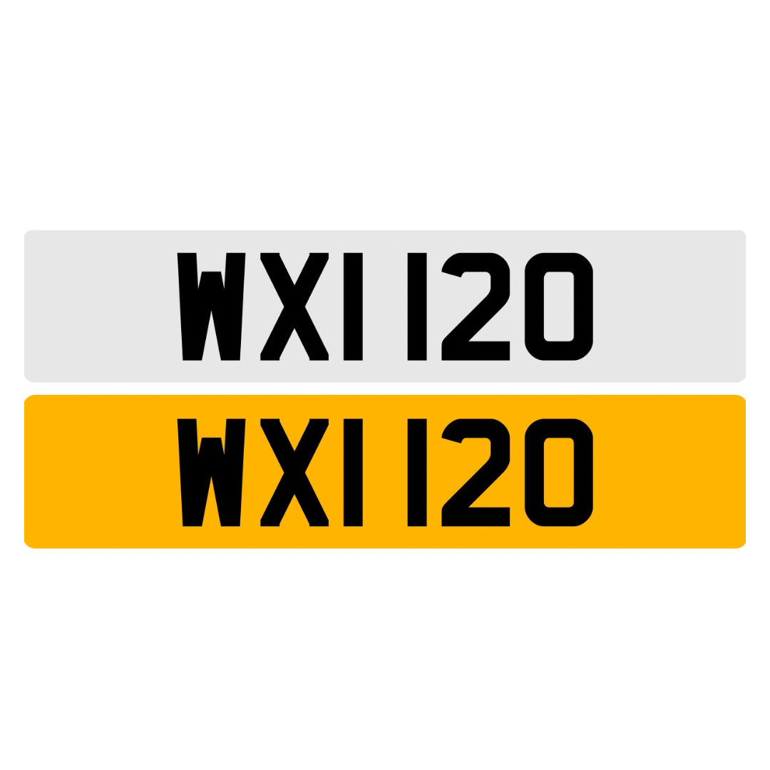 WXI120 - 3x3 Dateless Registration Plate