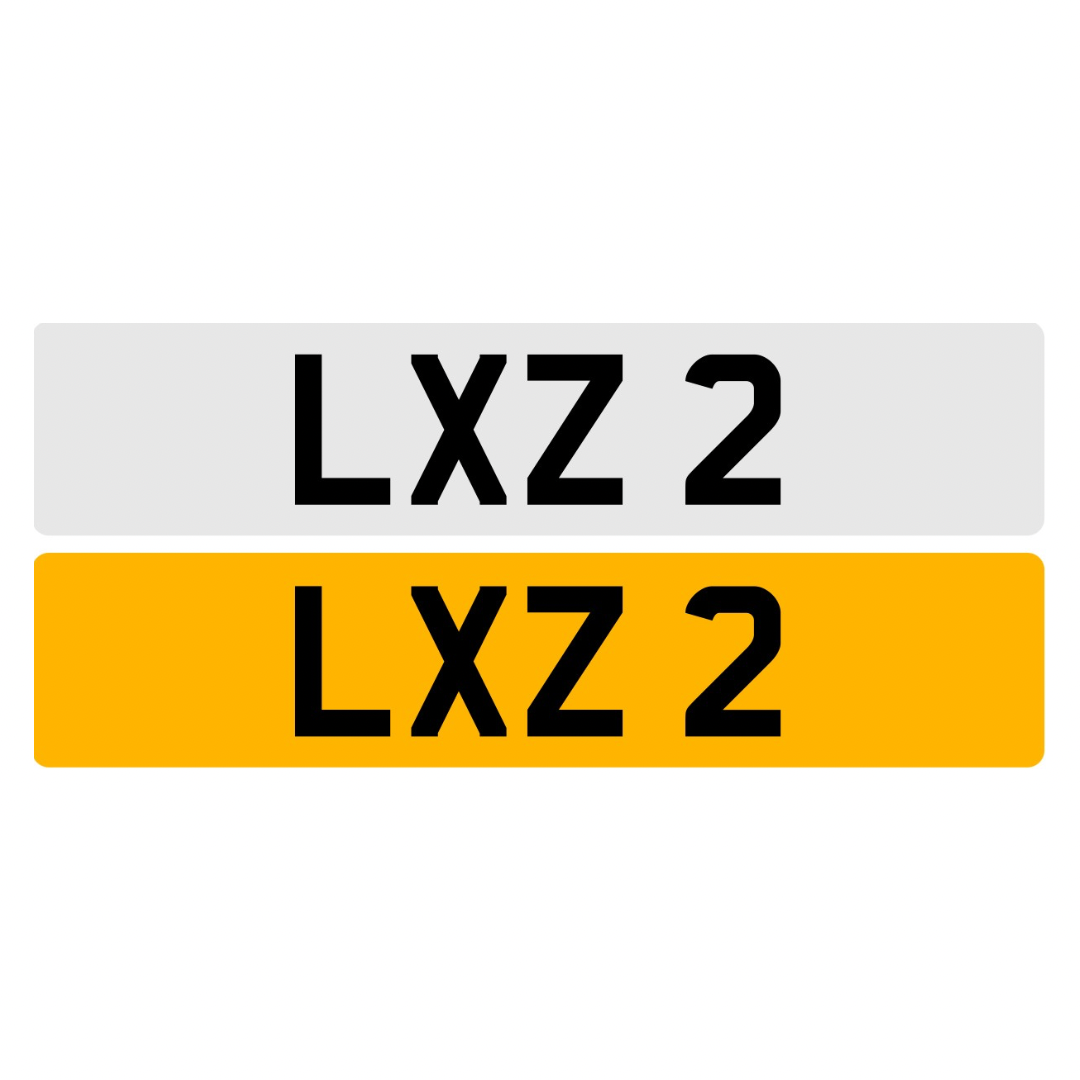 LXZ2 - 3x1 Dateless Registration Plate