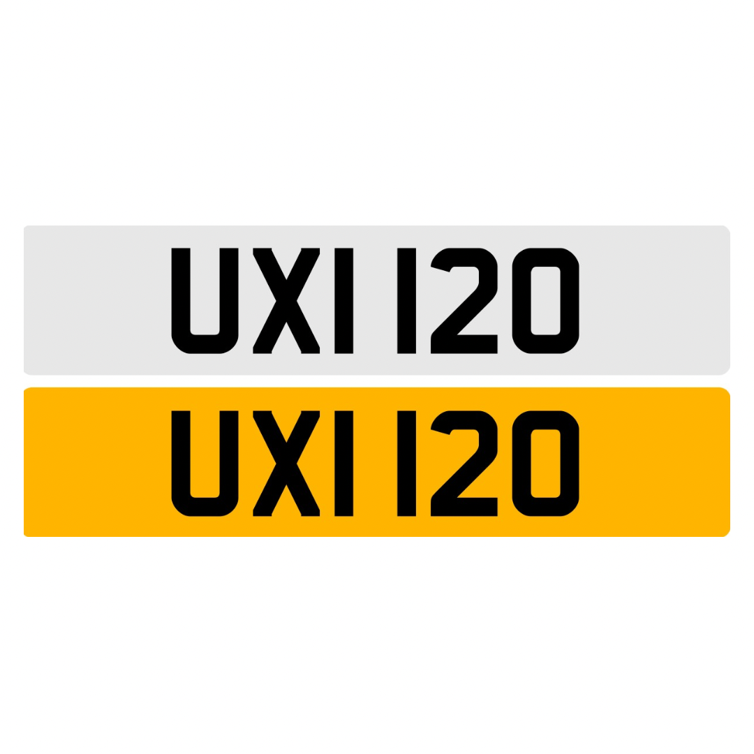 UXI120 - 3x3 Dateless Registration Plate