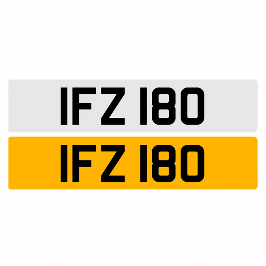 IFZ180 - 3x3 Dateless Registration Plate