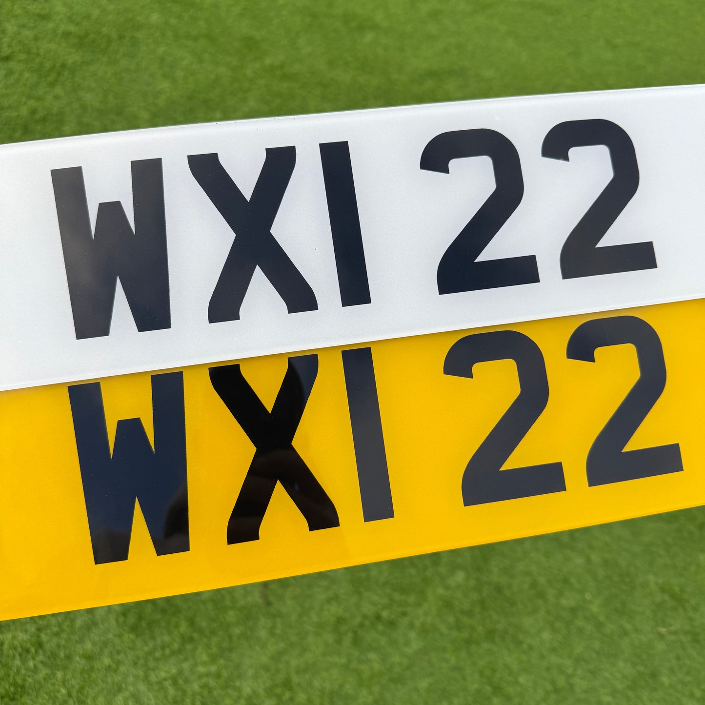 WXI22 - 3x2 Dateless Registration Plate
