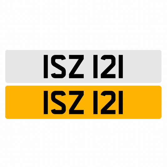 ISZ121 - 3x3 Dateless Registration Plate