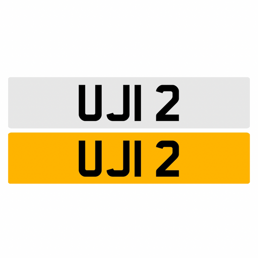 UJI2 - 3x1 Dateless Registration Plate