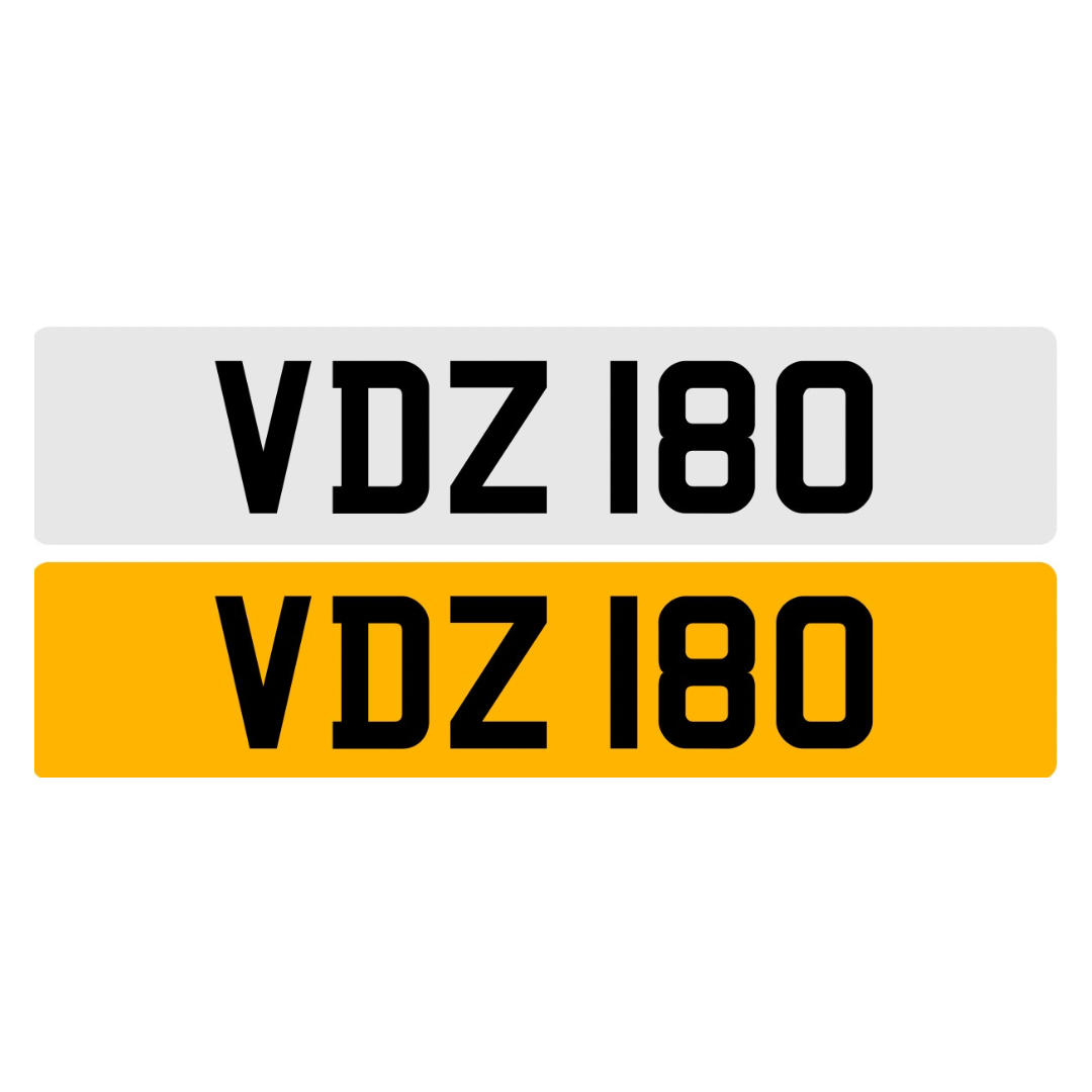 VDZ180 - 3x3 Dateless Registration Plate