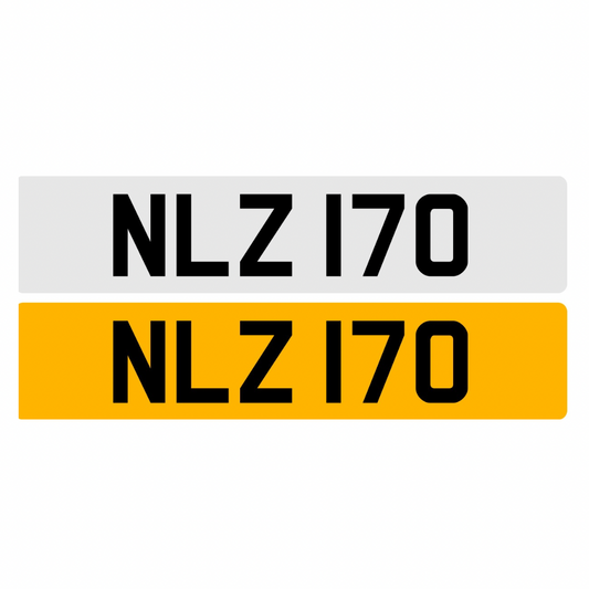 NLZ170 - 3x3 Dateless Registration Plate