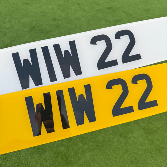 WIW22 - 3x2 Dateless Registration Plate