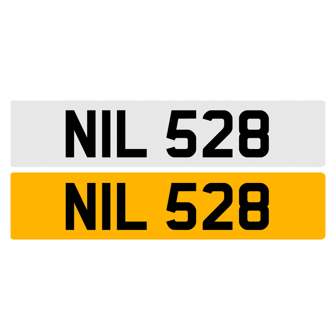 NIL528 - 3x3 Dateless Registration Plate