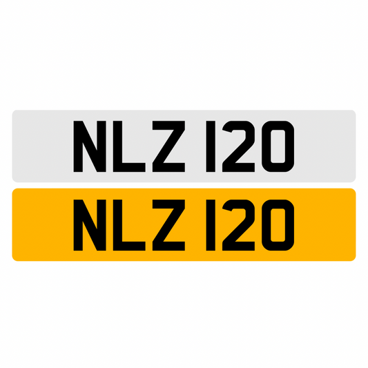 NLZ120 - 3x3 Dateless Registration Plate