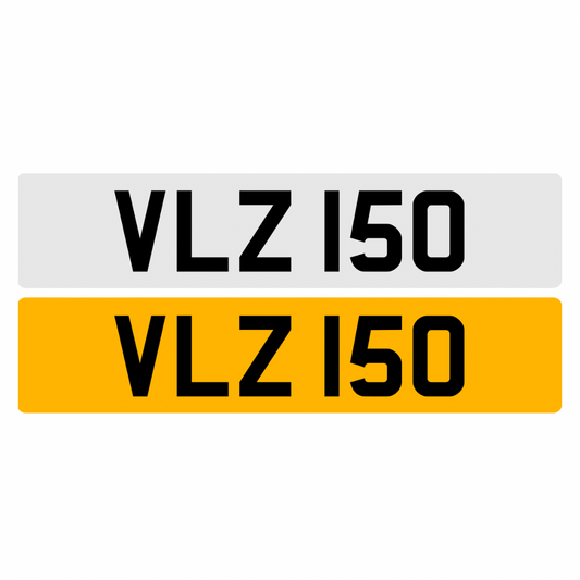 VLZ150 - 3x3 Dateless Registration Plate