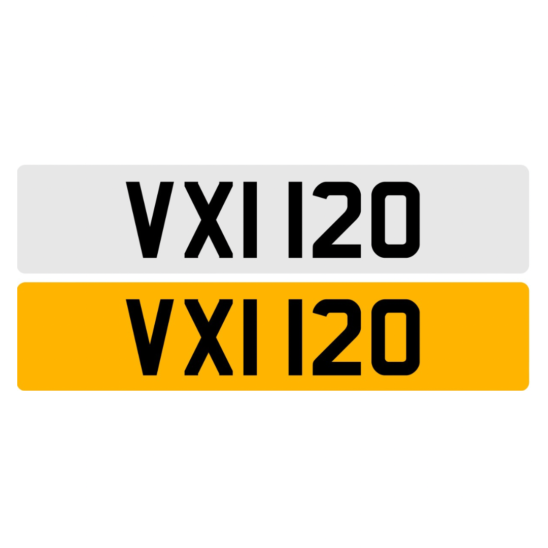 VXI120 - 3x3 Dateless Registration Plate