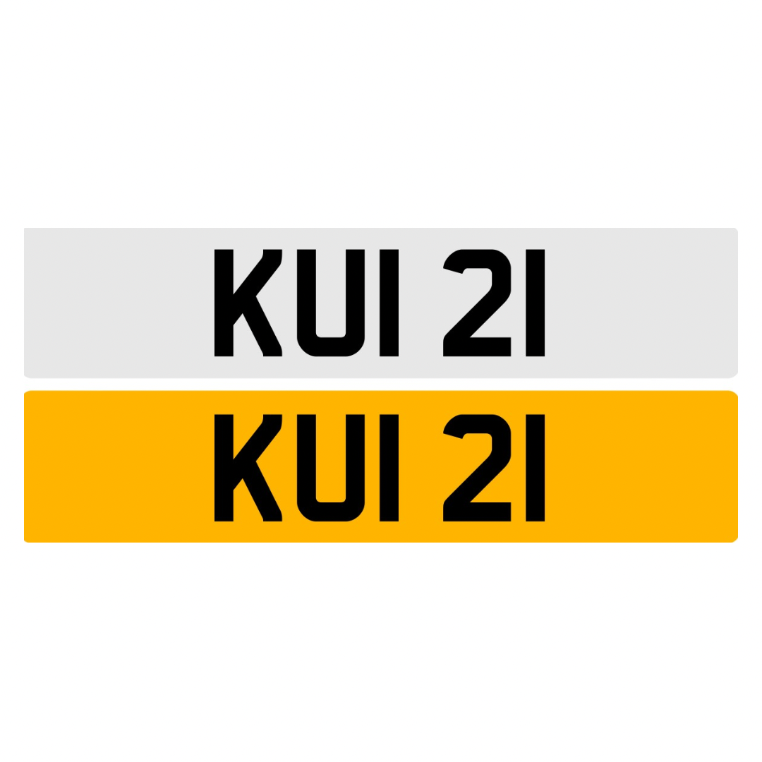 KUI21 - 3x2 Dateless Registration Plate