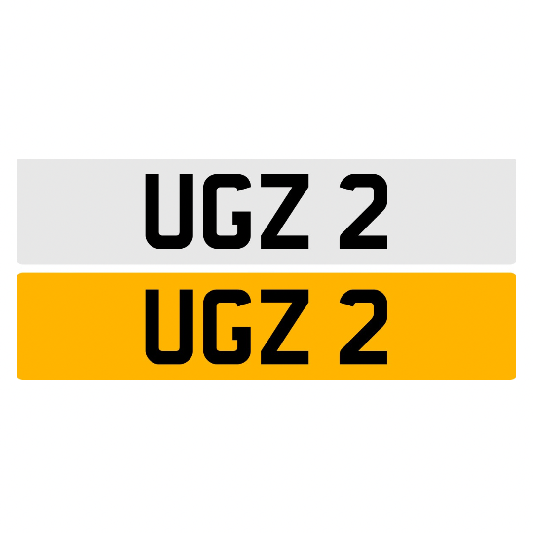 UGZ2 - 3x1 Dateless Registration Plate