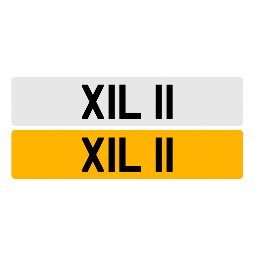 XIL11 - 3x2 Dateless Registration Plate