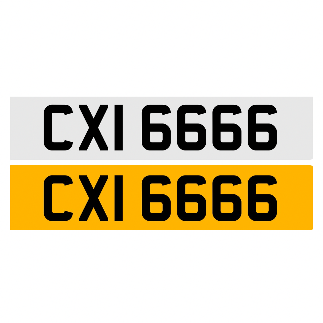 Code Plate CXI6666 - 3x4 Dateless Registration Plate – Regal Plates - Dateless ...
