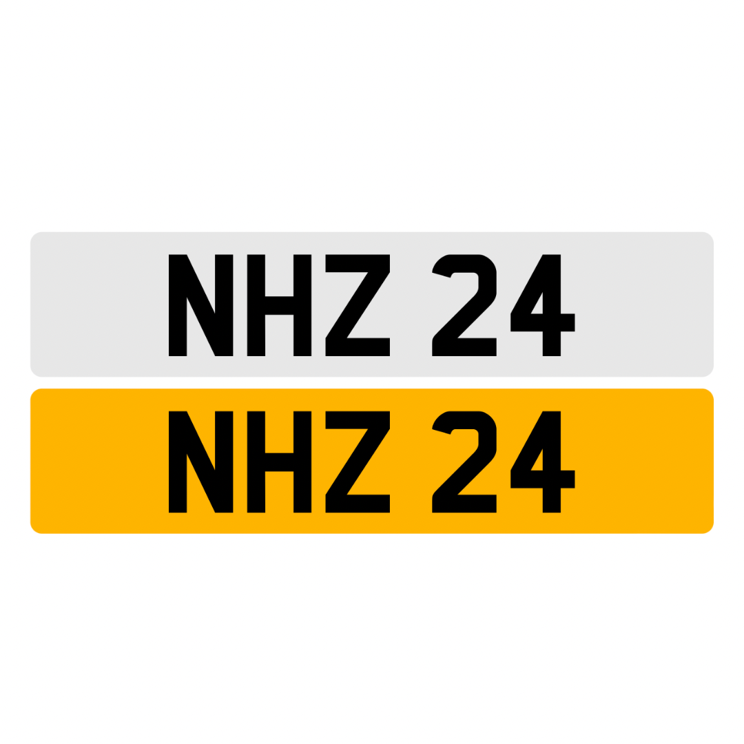 NHZ24 - 3x2 Dateless Registration Plate