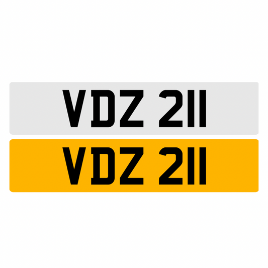 VDZ211 - 3x3 Dateless Registration Plate